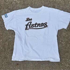 Los Astros White Short Sleeve Tee